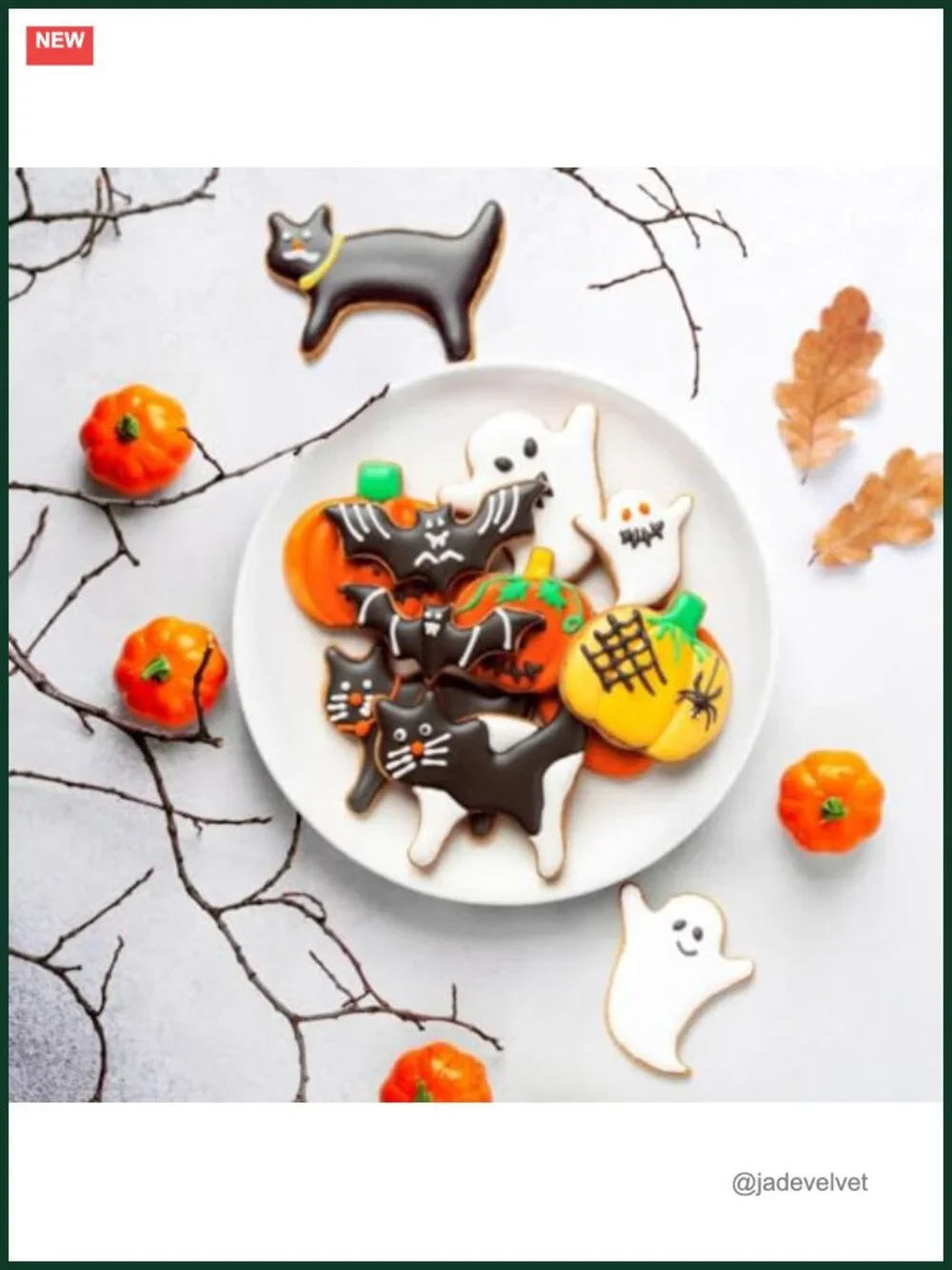 Halloween Cookie Cutters Set 12 Pc Stainless Steel Pumpkin Ghost Bat